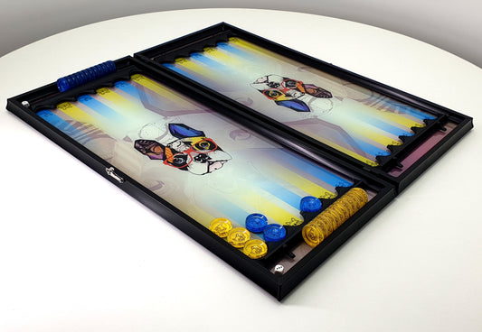 Exclusive: "Frenchie Pop Art" made of tempered glass