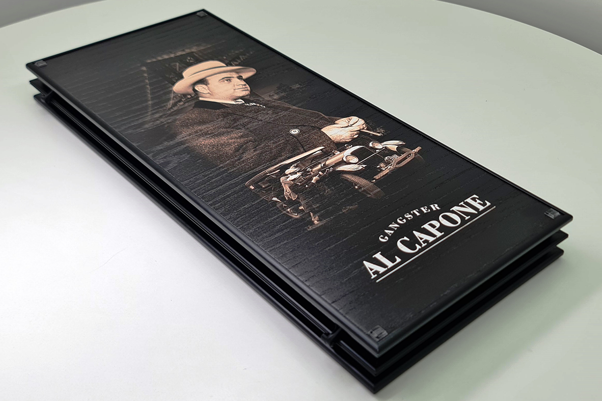 Exclusif : « Édition Al Capone » – backgammon en placage de chêne