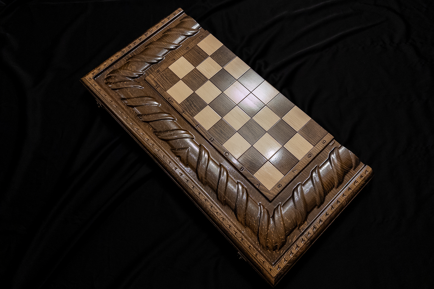 Spirala Naturii Table, Dames et Échecs 3 en 1. 60x60 cm