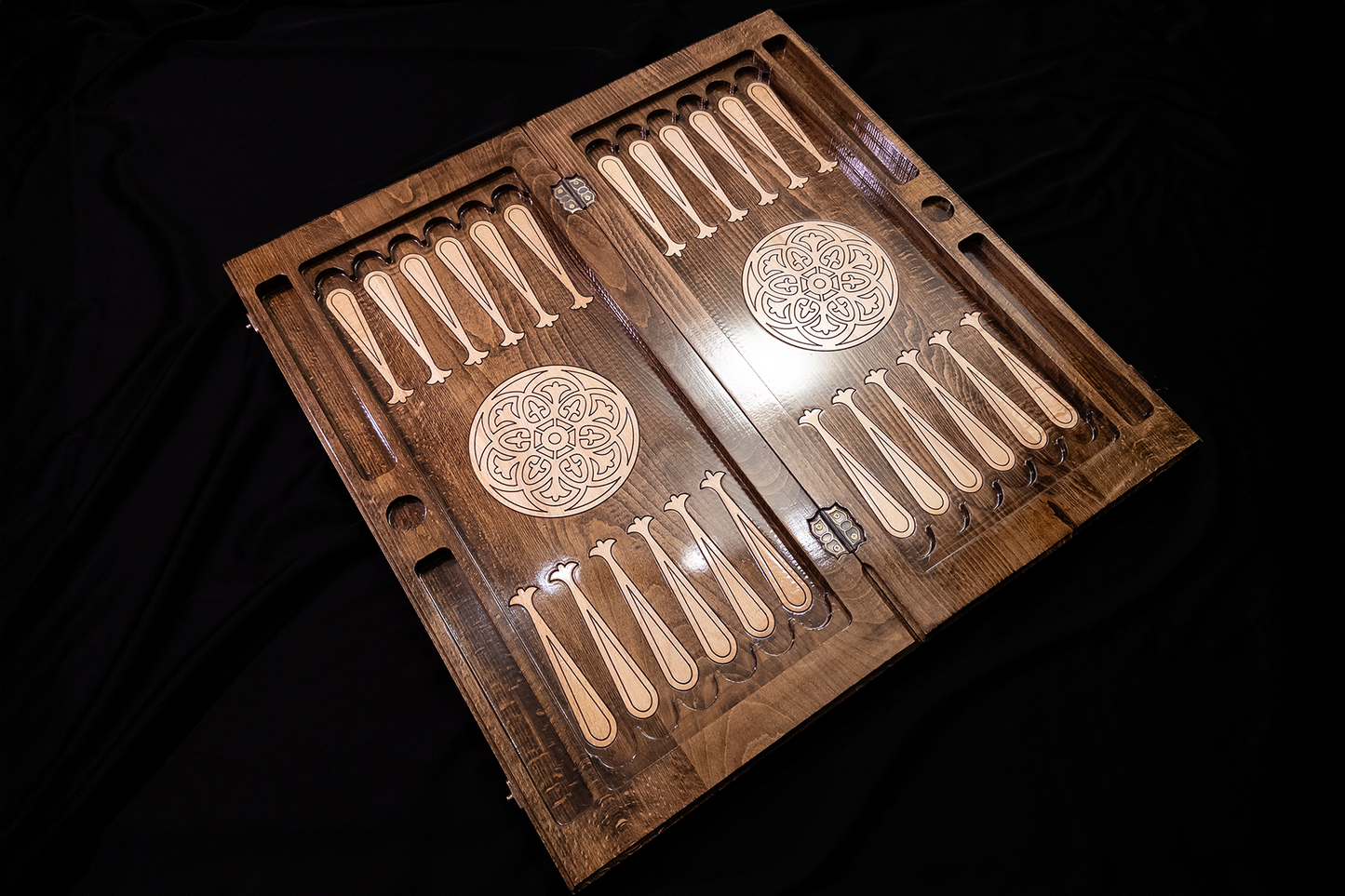 Spirala Naturii Table, Dames et Échecs 3 en 1. 60x60 cm