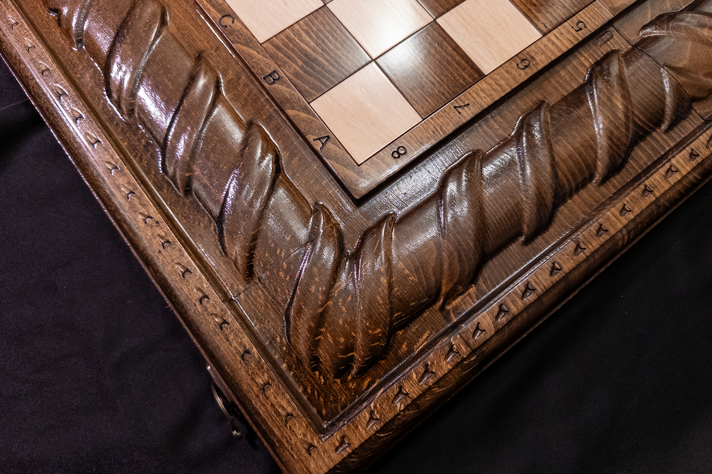 Spirala Naturii Table, Dames et Échecs 3 en 1. 60x60 cm