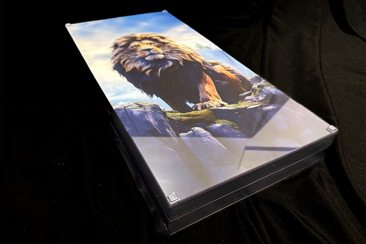 Exclusive: Set of tempered glass boards "King of Animals" 50x50 cm