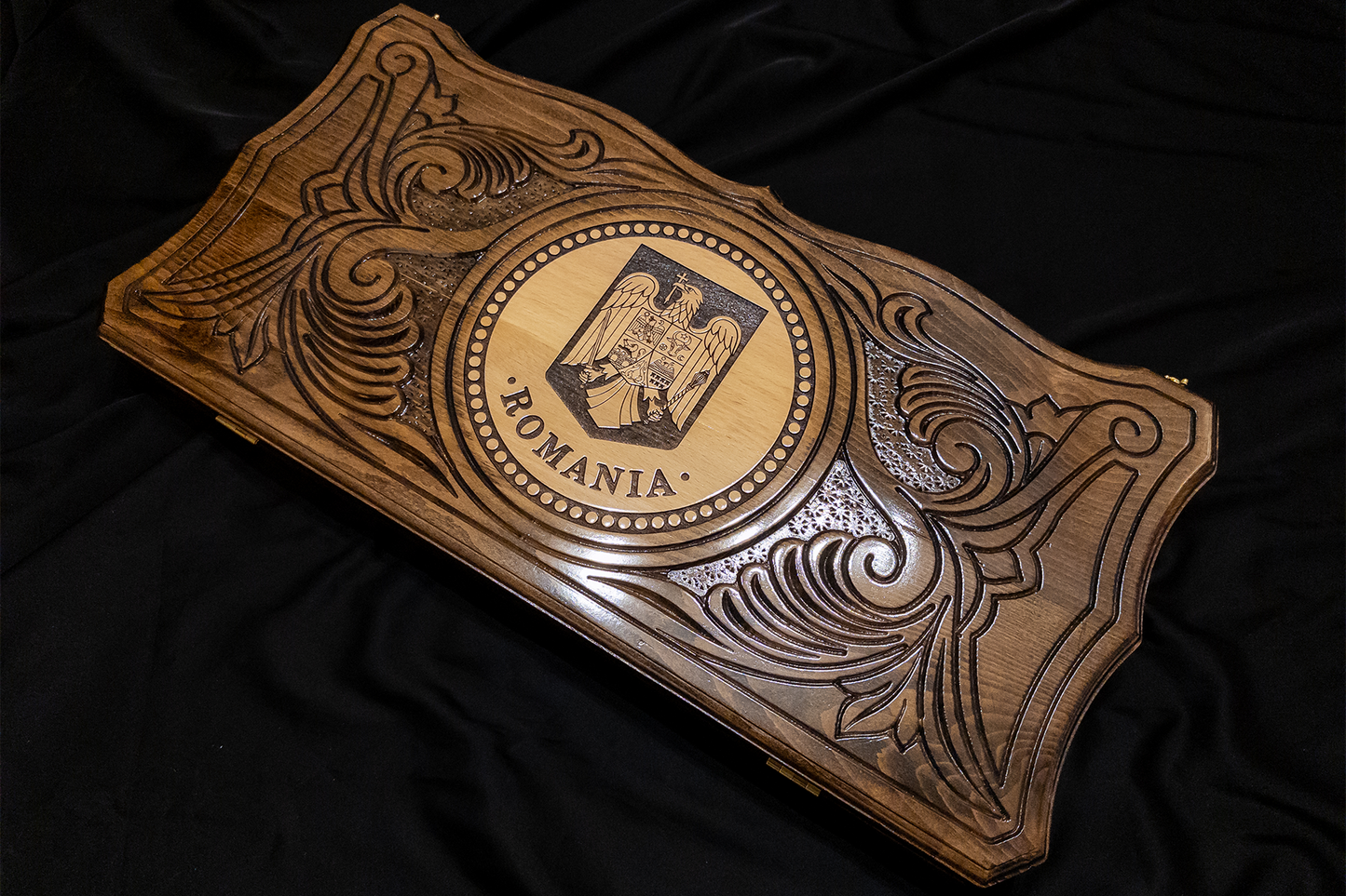 Blason de la Roumanie 2 en 1. 60x60 cm