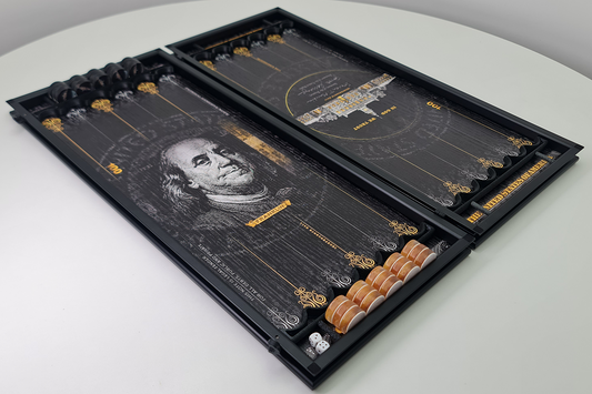 Exclusif : « Franklin 100 » – backgammon à thème dollar américain