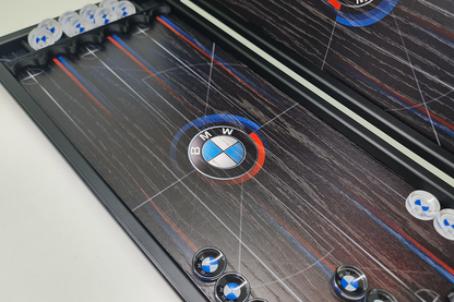 Exclusive: "BMW Heritage" – oak veneer backgammon game