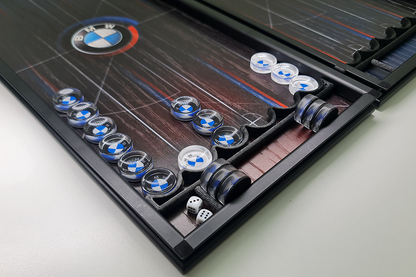 Exclusive: "BMW Heritage" – oak veneer backgammon game