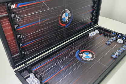 Exclusive: "BMW Heritage" – oak veneer backgammon game