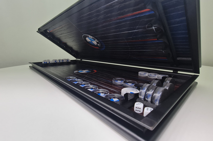Exclusive: "BMW Heritage" – oak veneer backgammon game