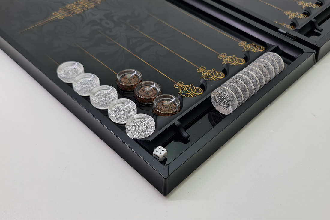 Tempered glass backgammon