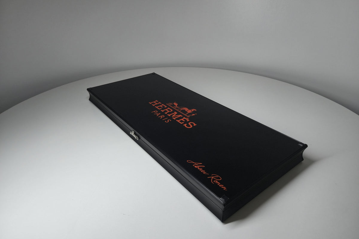 Hermès Orange, нарды из закалённого стекла