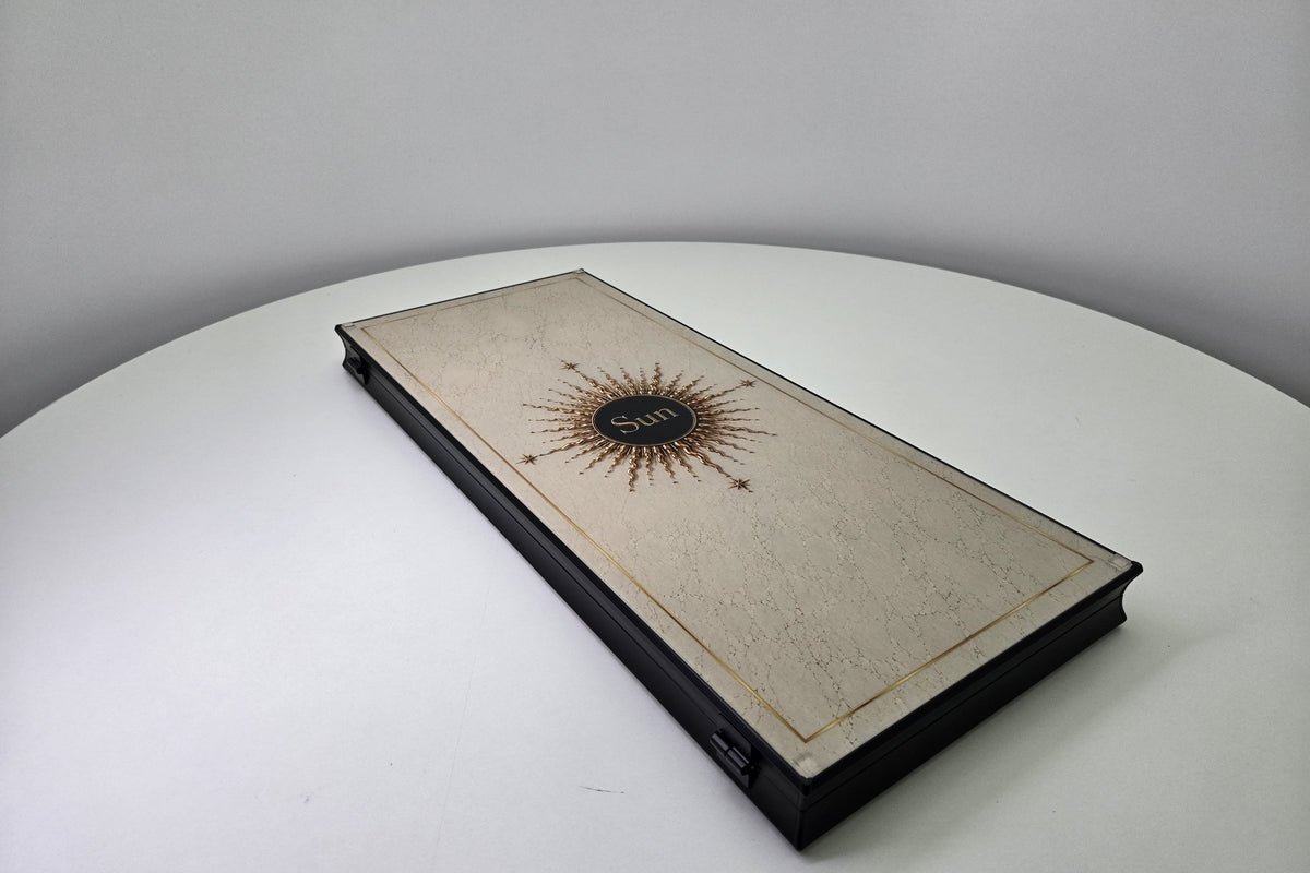 Soleil et Lune, backgammon en verre trempé, photo 3
