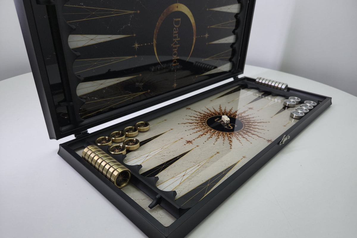 Soleil et Lune, backgammon en verre trempé, photo 4