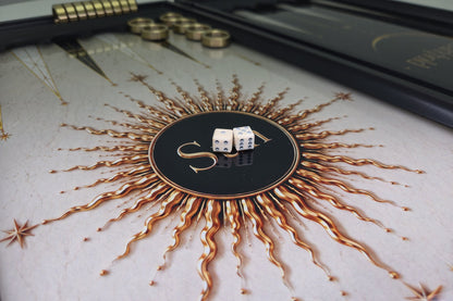 Soleil et Lune, backgammon en verre trempé, photo 5