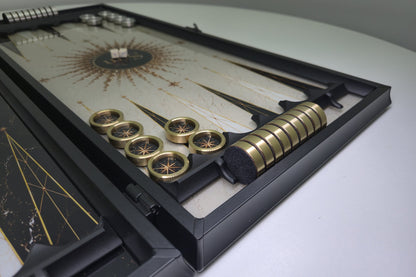 Soleil et Lune, backgammon en verre trempé, photo 6
