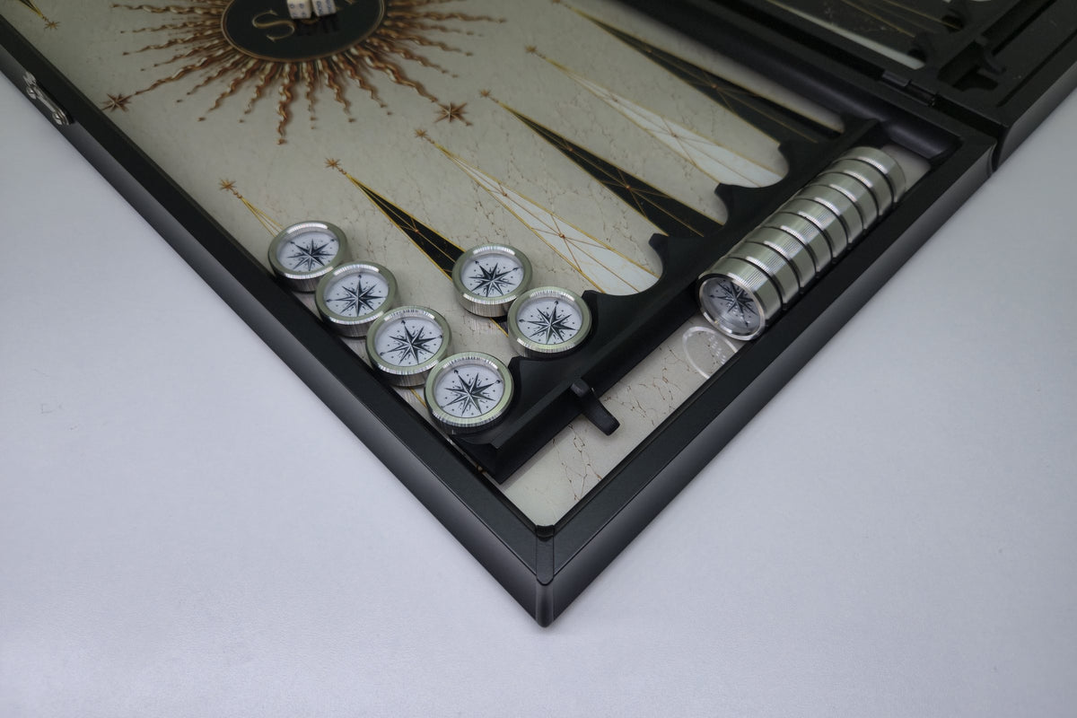 Soleil et Lune, backgammon en verre trempé, photo 7