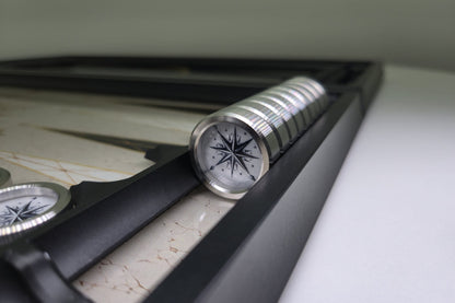 Soleil et Lune, backgammon en verre trempé, photo 8